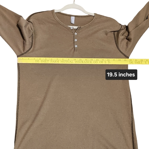 American Apparel Dexter Morgan Kill Shirt Mens Large Thermal Henley - Picture 8 of 9